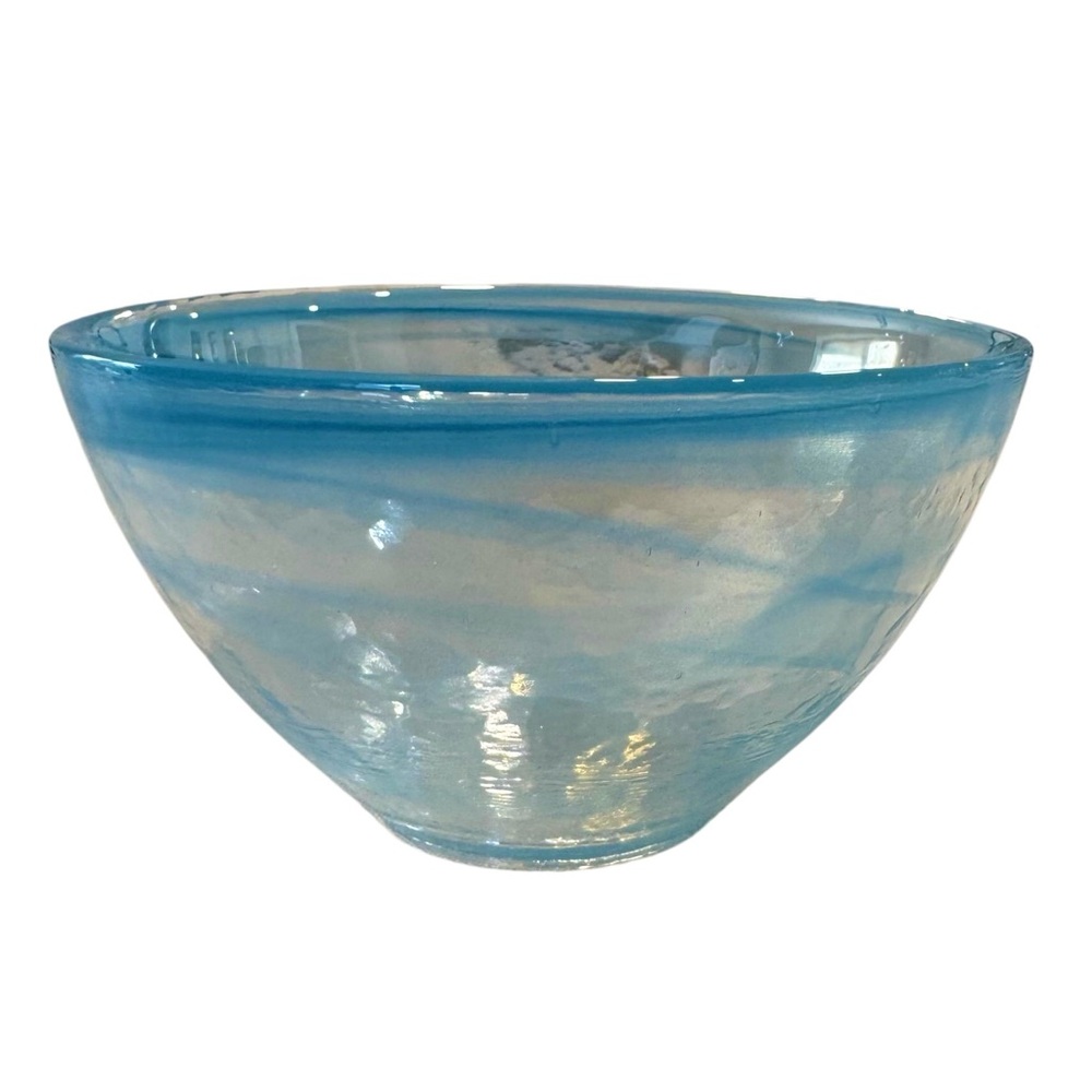 ARTISTIC ACCENT Beautiful Baby Blue Decorative Bowl Home Decor - Picture 10 of 11
